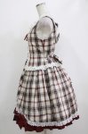 画像2: ALICE and the PIRATES / A/Pタータンチェック柄ジャンパースカート Free 生成り H-26-04-21-001-PA-OP-NS-ZH (2)