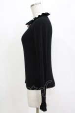 画像2: axes femme / ビジューボタンニット M ブラック H-26-04-21-058-AX-TO-NS-ZH (2)