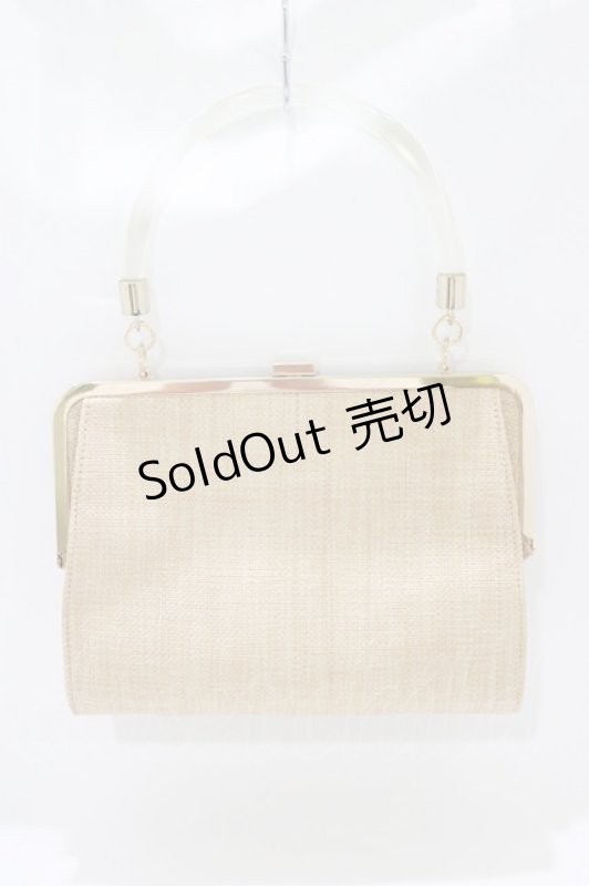 画像2: an another angelus / ローズ刺繍クリアハンドルバッグ Free PINK H-26-04-21-066-CA-BL-NS-ZH (2)