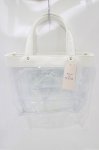 画像1: Maison de FLEUR / クリアトートバッグ  White H-26-04-21-067-LO-BG-NS-ZH (1)