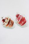 画像1: Royal Princess Alice / にゃんこcafe イヤリング(チェリー)  ピンク/オフ H-26-04-21-071-LO-AC-NS-ZH (1)