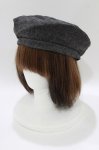 画像1: an another angelus / オリジナルベレー 頭周り:60cm縦:23cm横:26cm GRAY H-26-04-21-078-CA-AC-NS-ZH (1)