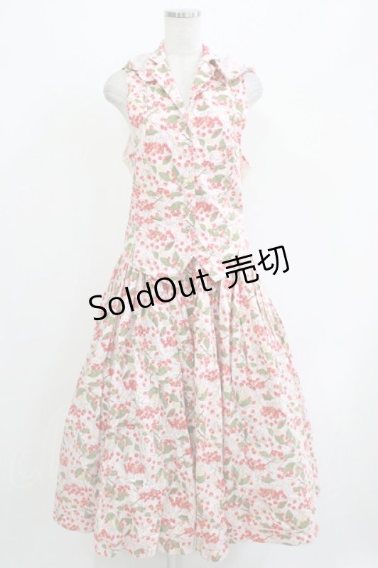 画像1: PINK HOUSE / チェリープリントセットアップ Free ピンク H-26-04-21-010-LO-OP-NS-ZH (1)