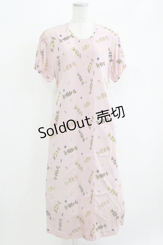 画像1: PINK HOUSE / キャンディ柄ワンピース Free ピンク H-26-04-21-011-LO-OP-NS-ZH (1)