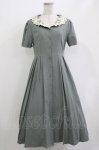 画像1: an another angelus / バテンレース使い衿ロングワンピース Free GREEN H-26-04-21-017-CA-OP-NS-ZH (1)