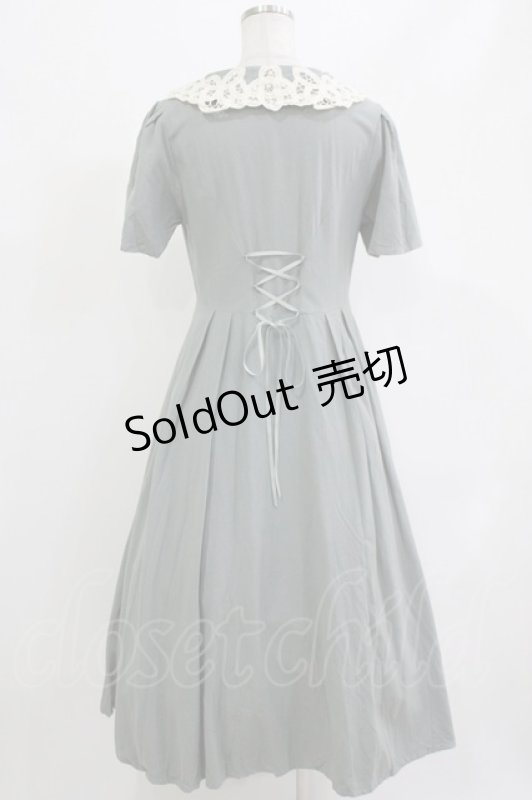 画像3: an another angelus / バテンレース使い衿ロングワンピース Free GREEN H-26-04-21-017-CA-OP-NS-ZH (3)
