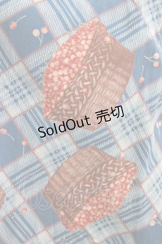 画像4: PINK HOUSE / チェリーバスケットスカート Free ブルー H-26-04-21-019-LO-SK-NS-ZH (4)