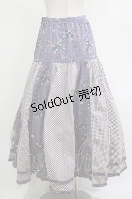 画像3: PINK HOUSE / ブルーベリー×ギンガムスカート Free パープル H-26-04-21-020-LO-SK-NS-ZH (3)