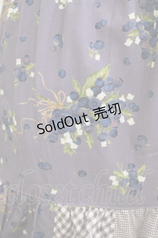 画像4: PINK HOUSE / ブルーベリー×ギンガムスカート Free パープル H-26-04-21-020-LO-SK-NS-ZH (4)