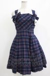 画像1: Fi.n.t / チェックジャンパースカート Free NAVY H-26-04-21-025-CA-OP-NS-ZH (1)