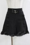 画像1: Honey Cinnamon / フリルショートパンツ Free ブラック H-26-04-22-029-LO-PA-NS-ZH (1)