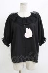 画像1: m petit by misako / MSKデシンレースエリブラウス M ブラック H-26-04-22-039-LO-BL-NS-ZH (1)