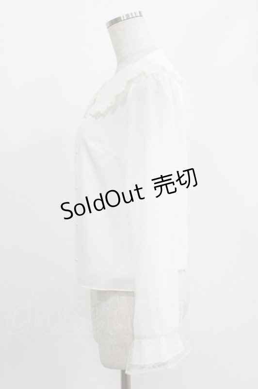 画像2: mille fille closet by LODISPOTTO / romantic dollyブラウス M オフ H-26-04-22-041-LO-BL-NS-ZH (2)