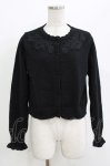 画像1: m petit by misako / AMバラレースニットCD L ブラック H-26-04-22-048-LO-TO-NS-ZH (1)