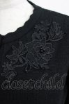 画像3: m petit by misako / AMバラレースニットCD L ブラック H-26-04-22-048-LO-TO-NS-ZH (3)