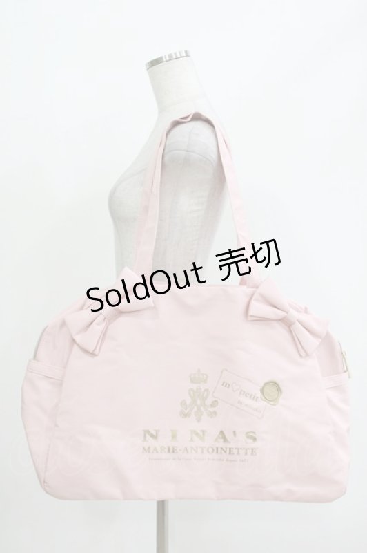 画像1: m petit by misako / NINA’Sコラボ ボストンバッグ  ピンク H-26-04-22-055-LO-BG-NS-ZH (1)
