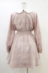 画像2: Ank Rouge / フリルポケットチェックワンピース M ピンク H-26-04-22-1039-CA-OP-NS-ZH (2)