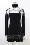 画像1: Melt the lady / Mix fur mini dress Free ブラック H-26-04-22-1047-PU-OP-NS-ZH (1)
