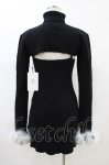 画像2: Melt the lady / Mix fur mini dress Free ブラック H-26-04-22-1047-PU-OP-NS-ZH (2)