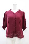 画像1: an another angelus / 袖カットワークブラウス Free Bordeaux H-26-04-22-1053-CA-BL-NS-ZH (1)