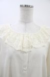 画像3: m petit by misako / MSKデシンレースエリブラウス LL アイボリー H-26-04-22-1056-LO-BL-NS-ZH (3)