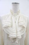 画像3: axes femme / ボリュームフリルスタンドブラウス M 生成り H-26-04-22-1057-AX-BL-NS-ZH (3)