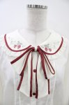 画像3: axes femme POETIQUE / リボン付ストロベリー刺繍ブラウス M 生成り H-26-04-22-1059-AX-BL-NS-ZH (3)