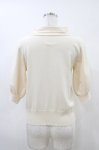 画像2: Fi.n.t / ボウタイ5分袖ニットプルオーバー Free IVORY H-26-04-22-1060-CA-TO-NS-ZH (2)