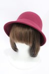 画像1: m petit by misako / AM*NIリボンメトロハット  ワイン H-26-04-22-1019-LO-AC-NS-ZH (1)