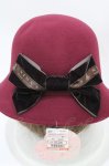 画像3: m petit by misako / AM*NIリボンメトロハット  ワイン H-26-04-22-1019-LO-AC-NS-ZH (3)