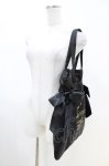画像2: Maison de FLEUR / ダブルリボントートバッグ  ブラック H-26-04-22-1021-LO-BG-NS-ZH (2)