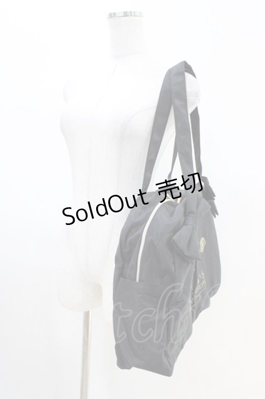 画像2: m petit by misako / NINA’Sコラボ ボストンバッグ  ブラック H-26-04-22-1025-LO-BG-NS-ZH (2)