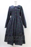 画像1: m petit by misako / TT*AOKチェックワンピース LL ネイビー H-26-04-22-1030-LO-OP-NS-ZH (1)
