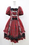画像1: Cute Q.（海外ロリータブランド） / チェックワンピース L レッド H-26-04-22-1031-0-OP-NS-ZH (1)