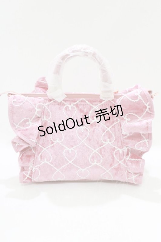 画像3: SAMANTHAVEGA / 「マイメロディコレクション」フリルハンドバッグ  ピンク H-26-04-22-058-LO-BG-NS-ZH (3)