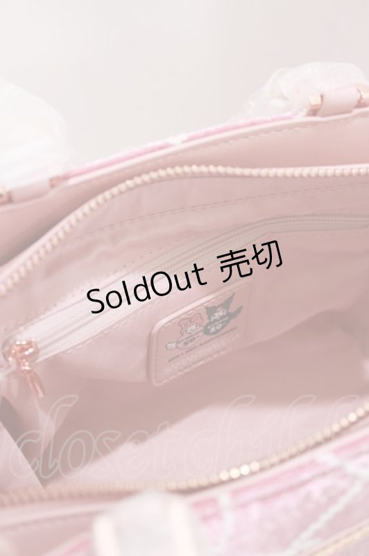 画像4: SAMANTHAVEGA / 「マイメロディコレクション」フリルハンドバッグ  ピンク H-26-04-22-058-LO-BG-NS-ZH (4)