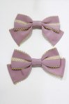 画像2: Angelic Pretty / グログランリボンクリップSet  ピンク H-26-04-22-072-AP-AC-NS-ZH (2)