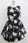 画像1: mille fille closet by LODISPOTTO / Melty Roseワンピース M ブラック H-26-04-22-006-LO-OP-NS-ZH (1)
