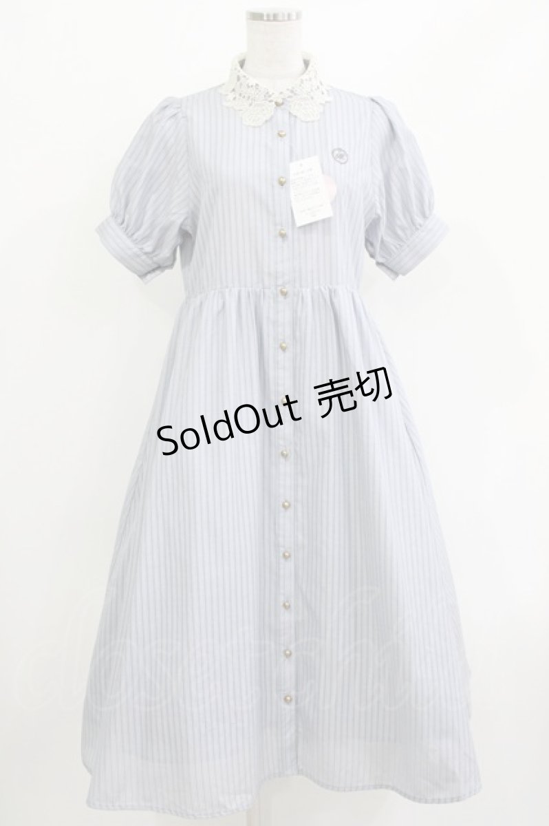 画像1: m petit by misako / TT*AOKストライプOP S サックス H-26-04-22-013-LO-OP-NS-ZH (1)