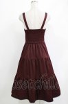 画像3: axes femme POETIQUE / スカラップ刺繍キャミワンピース M ボルドー H-26-04-22-016-AX-OP-NS-ZH (3)