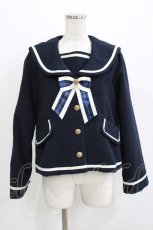 画像1: Amavel / セーラーショートコート Free ネイビー H-26-04-23-031-CA-CO-NS-ZTC078 (1)