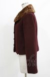 画像2: an another angelus / ファー衿付きショートコート Free Bordeaux H-26-04-23-032-CA-CO-NS-ZH (2)