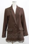 画像1: axes femme / マニッシュロングジャケット M ブラウン H-26-04-23-033-AX-JA-NS-ZH (1)