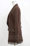画像2: axes femme / マニッシュロングジャケット M ブラウン H-26-04-23-033-AX-JA-NS-ZH (2)