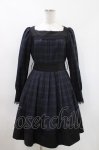 画像1: Sheglit / "Jane"タックワンピース  ブラックネイビーチェック H-26-04-23-1001-EL-OP-KB-ZH (1)