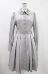 画像1: Sheglit / ストライプタックワンピース M ライトグレー H-26-04-23-1004-EL-OP-KB-ZH (1)