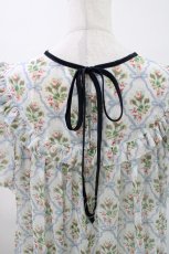 画像5: Maison de minette / "Ruban et rose" frill sleeve dress  ブルー H-26-04-23-1005-LO-OP-KB-ZH (5)