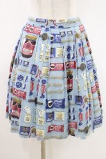 画像1: Jane Marple / Beau Chocolatのミニスカート  ブルーグレイ H-26-04-23-1007-JM-SK-KB-ZH (1)