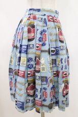 画像2: Jane Marple / Beau Chocolatのミニスカート  ブルーグレイ H-26-04-23-1007-JM-SK-KB-ZH (2)