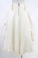 画像3: Ozz oneste / 和チャイナプリント刺繍スカート  アイボリー×オレンジ H-26-04-23-1010-OO-SK-KB-ZH (3)